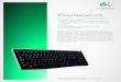 Logitech® Wireless Keyboard K270 · 2018. 10. 6. · Logitech® Wireless Keyboard K270. Reliable wireless—wherever you use your keyboard. The tiny Logitech Unifying receiver is