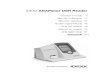 IDEXX SNAPshot DSR Reader · • Certificate of calibration Optional Equipment not supplied by IDEXX: • PS/2 keyboard compatible with languages offered Data Entry and Navigation