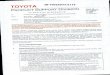 SB-10056077-3119 - National Highway Traffic Safety ... · SB-10056077-3119. TOYOTA PRODUCT SUPPORT DIVISION Volume: XIX Number: TC14-026 Date: 612512014 Action X Retain Information