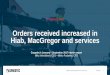 Orders received increased in Hiab, MacGregor and services · 2017. 10. 27. · Orders received increased in Hiab, MacGregor and services –MacGregor’s orders grew 12% y/y –Service