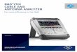 R&S®ZVH CABLE AND ANTENNA ANALYZER · 2020. 12. 16. · 2 AT A GLANCE The R&S®ZVH is a rugged, handy cable and antenna analyzer, designed for use in the field. Its low weight and