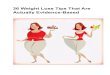 26 Effective Weight Loss Tips