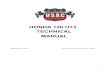 Honda 120 UT3 Tech manual - USAC.25HONDA GX120 UT3 – Tech Manual - January 31, 2020 FROM 2019 USAC NATIONAL .25 MIDGET RULE BOOK, APPENDIX I 731 Engine Protest Rules (applies to