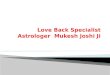 Love Back Specialist Astrologer