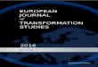 EUROPEAN JOURNAL 2016... · 2020. 10. 22. · 5 CENTRAL AND EASTERN EUROPEAN ISSUES CZECHOSLOVAK FEDERATION IN COMPARATIVE PERSPECTIVE: STEPS FOR HETEROGENEOUS SOCIETIES Michal Greguška