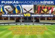 PUSKÁS AKADÉMIA FC VS BUDAPEST HONVÉD FC · puskás akadémia fc vs budapest honvéd fc 2015. 12. 05. 15.30 pancho aréna A S Z F A LT ALCSÚT P U S K Á S A K AD É M I A ALCSÚT