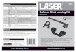 Balance Shaft Locking Kit - Laser Tools · 2019. 9. 20. · Balance Shaft Locking Kit. Ford, JLR. • Special tool set for checking, holding and locking the balance shafts fitted