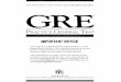 Although this GRE Practice General Test The information on page … · 2020. 10. 18. · Although this GRE Practice General Test is in the paper-based format, it is a valuable practice