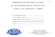 INSTRUCTION BULLETIN & MAINTENANCE MANUAL FOR CTD … · 2018. 6. 22. · Use this instruction manual or consult CTD for the proper accessories available. 17. Do not drown the blade