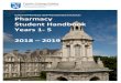 School of Pharmacy and Pharmaceutical Sciences Pharmacy Student Handbook … Student... · 2019. 11. 5. · This handbook applies to all students taking the Pharmacy (Integrated)
