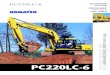 PC220LC-6 NET HORSEPOWER 158 HP OPERATING WEIGHT · 2018. 1. 25. · The Avance cab interior is spacious and provides a comfortable working environment. Net Horsepower: 118 kW 158