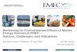 Monitoring for Environmental Effects of Marine Energy ... · Jennifer Norris Environmental monitoring © Monitoring for Environmental Effects of Marine Energy Devices at EMEC –