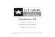 2015 STAAR English II Persuasive Scoring Guide STAAR ENG...clear because the writer uses organizational strategies that are adequately suited to the persuasive task. The writer establishes