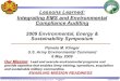 Lessons Learned: Integrating EMS and Environmental Compliance … · 2017. 3. 28. · Lessons Learned: Integrating EMS and Environmental Compliance Auditing. 5a. CONTRACT NUMBER 5b