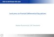 Lectures on Partial Differential Equations · 2019. 2. 28. · Lectures on Partial Differential Equations Stephan Russenschuck, CAS Thessaloniki. Stephan Russenschuck, CERN TE-MSC-MM,