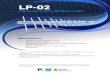 LP-02 · 2014. 10. 28. · LP-02 is a log-periodic antenna designed for radiated emissions and immunity application. It can be used in conjunction with any receiver or spectrum analyzer