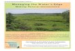 RIPARIAN BUFFER MANAGEMENT GUIDE NO. 1 Managing the Water’s Edge · 2016. 6. 22. · what constitutes optimal riparian buffer design or proper buffer width for effective pollutant