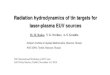 Radiation hydrodynamics of tin targets for laser-plasma EUV ...Equations of hydrodynamics The RALEF-2D code is based on a single-fluid, one-temperature hydrodynamics model in two spatial