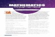 MATHEMATICS - University of Puget Soundmathcs.pugetsound.edu/~mspivey/Mathematics Through...Keith Devlin wrote an entire book on the subject: Mathematics Education for a New Era: Video