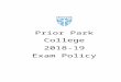Exam policy - The Prior Foundation · Web viewWord processor policy8 Separate invigilation within the centre9 Internal assessment9 Policy for the management of controlled assessments9