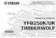 Timberwolf 250 2WD Owners Manual.pdf · Title: Timberwolf Author: YMC, Ltd. Created Date: 2/13/2002 6:23:59 PM