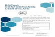 Siemens...BACnet CONFORMANCE CERTIFICATE (ABO @ No. BTL-30214 WSPCert attests the conformance of the following BACnet implementation to the BACnet standard ISO 16484-5 protocol revision