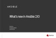 What’s new in Ansible 2people.redhat.com/mlessard/ansiblemtl/presentations/... · 2020. 4. 17. · What’s new in Ansible 2.10 Patrick Toal Sr. Solutions Architect Red Hat Canada