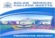 PROF: DR. ZAHIR KHAN MANDOKHAIL · District Merit Seats: The District Merit 222 Seats of Bolan Medical College are distributed among the 33 Districts of Balochistan on following formula;