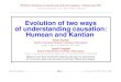 Evolution of two ways of understanding causation: Humean and Kantian · 2008. 5. 2. · development found only in animals usually classiﬁed as altricial, for reasons that are only