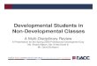 Developmental Students in Non-Developmental Classes · FA96 FA97 FA98 FA99 FA00 FA01 FA02 FA03 FA04 FA05 FA06 FA07 FA08 Series1 92% 91% 93% 92% 89% 90% 90% 90% 88% 86% 83% 83% 73%