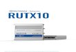 RUTX10 - Teltonika Networks · 2021. 1. 6. · 802.11ac (WiFi 5) with data transmission rates up to 867 Mbps (Dual Band, MU-MIMO), 802.11r fast transition, Access Point ... Modbus