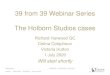 39 from 39 Webinar Series The Holborn Studios cases · 2020. 7. 10. · LBC [2010] JPL 621) Legitimate Expectation and Document Disclosure ... time for members of the public to be