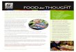 FOOD for THOUGHT · 2019. 7. 23. · FOOD. for. THOUGHT. t. fall 2012. 4. FOOD FOR LANE COUNTY NEWSLETTER FALL 2012 . 5 FOOD for Lane County. 770 Bailey Hill Road, Eugene, OR 97402