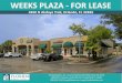 WEEKS PLAZA FOR LEASE - LoopNet · 2020. 1. 13. · 800-339-3234 | bws@flaeqt.com| PROPERTY DETAILS uilding Size 10,439 SF Lot Size 1.40 Acres Property Type Retail Zoning P-D Year