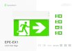 EPE-EX1 - EPOWERTECH...EPE-EX1 LED Exit Sign is compact and decorative design with high luminance performance. It is suitable for various mounting way such as ceiling, wall, track,
