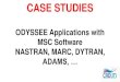 MSC DIGITAL DAYS Title Goes Here - CADLMMSC Software Confidential. ADAMS - Tracked vehicle crossing a dynamic obstacle Spring suspension stiffness Damper suspension stiffness Vehicle