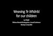 Weaving Te Whāriki for our childrenassets1.wmkindergartens.org.nz/assets/Weaving-Te-Whariki... · 2018. 6. 4. · •Te Whāriki is the Aotearoa New Zealand early childhood curriculum
