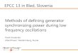 Methods of defining generator synchronizing power and energy … · 2016. 11. 7. · Methods of defining generator synchronizing power during low frequency oscillations Pavel Kovalenko