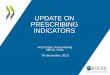 UPDATE ON PRESCRIBING INDICATORS - OECDSafety indicators 1. Aspirin at a dose > 75 mg daily for ≥ 1 month ≥ 65 years 2. Aspirin to a child ≤ 16 years 3. Warfarin in combination