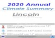 Climate Summary · 2021. 1. 10. · 2020 Annual Climate Summary Lincoln Main Message: NATIONAL WEATHER SERVICE WEATHER FORECAST OFFICE • OMAHA/VALLEY, NE 1/10/2021 10:55 AM 2020