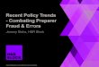 Recent Policy Trends -Combating Preparer Fraud & Errors...Recent Policy Trends -Combating Preparer Fraud & Errors Jeremy Stohs, H&R Block Contents HRB proprietary and confidential