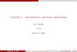 Jan Bouda - Masaryk Universityxbouda1/teaching/2009/IV111/...R. Motwani and P. Raghavan Randomized Algorithms Cambridge University Press, 2000 Jan Bouda (FI MU) Lecture 1 - Introduction