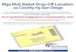 Mga Mail Ballot Drop-Oﬀ Location sa County ng San Diego › content › dam › rov › tl › pdf › Mail...Sa Araw ng Eleksyon, Martes Ika-3 ng Nobyembre, ang mga oras para sa