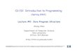 CS 112 Introduction to Programmingflint.cs.yale.edu/cs112/lectures/lec2p1.pdf · 2012. 1. 11. · Java Programming Language: History ! Joy and Gosling joined force: Sun subsidiary,