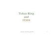 Token Ring and FDDI - WPIweb.cs.wpi.edu/~rek/Undergrad_Nets/C02/Token_Ring.pdf · 2002. 2. 11. · Networks: Token Ring and FDDI 4 Token Ring Operation • When a station wishes to