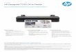 HP DesignJet T250 24-in PrinterUp to 31% more line accurac y based on HP internal testing, September 2019 of 1 pixel ver tical line straightness comparing prints from the HP DesignJet