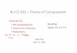 Lecture 21 - Directory | CS-People by full name · 2020. 4. 15. · 4/15/2020 CS332 ‐Theory of Computation 22. Title: Microsoft PowerPoint - CS332-Lec21-ann Author: mbun Created