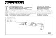 GB 2-Speed Hammer Drill Instruction ManualHP2071F.pdfGB 2-Speed Hammer Drill Instruction Manual ... P Berbequim de percussão de 2 velocidades Manual de instruções DK Borehammer