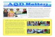 Newsletter of the SEAFDEC Aquaculture Department (AQD), Tigbauan, Iloilo, Philippines · 2013. 2. 27. · AQD Matters January 2013 3 AQD welcomes intern and student vets T he new