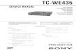 TC-WE435 - Freemarchal.jean.free.fr/Schemas/Sony/_Audio/TC-WE435.pdf · 2009. 6. 14. · deck a tcm-230asr3/hsr3 deck b tcm-230asr4/hsr4 service manual us model canadian model aep